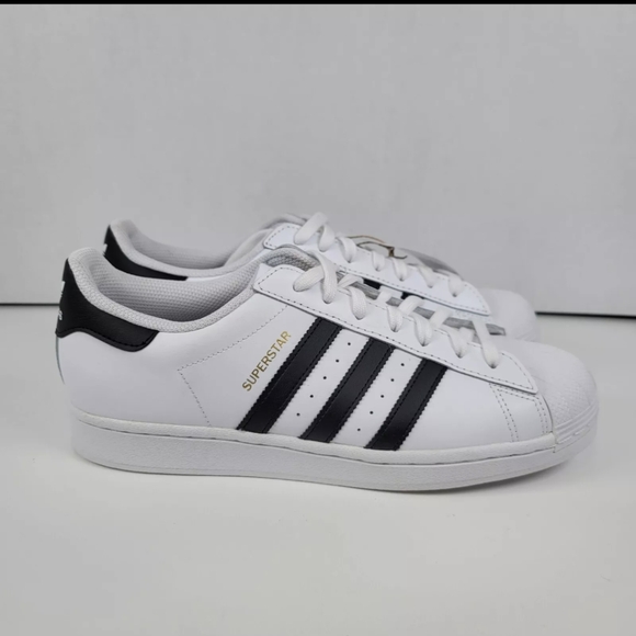 Adidas Originals Men's Superstar Shoes 9.5 White/Black EG4958 - Picture 2 of 13
